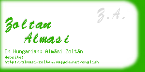 zoltan almasi business card